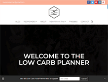 Tablet Screenshot of low-carb-planner.com